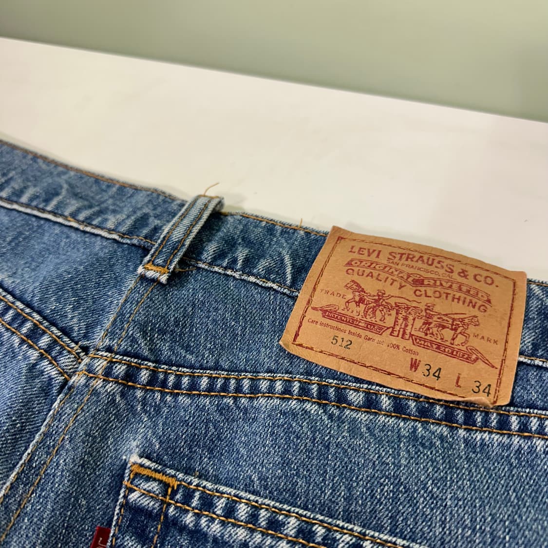 우먼L 리바이스512 USA 보이프렌드핏 데님팬츠 청바지 상품이미지2