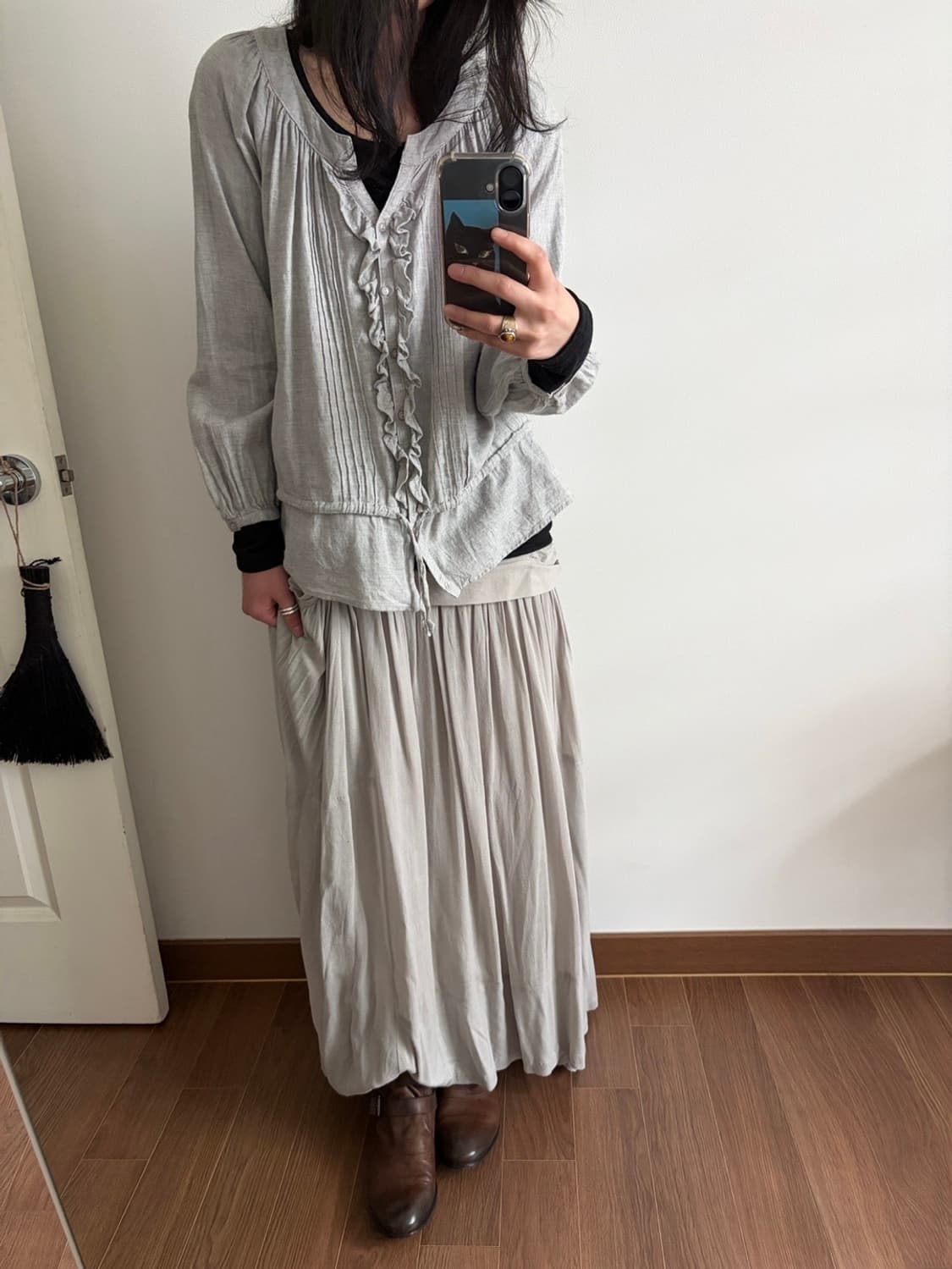 cotton frill blouse 상품이미지4