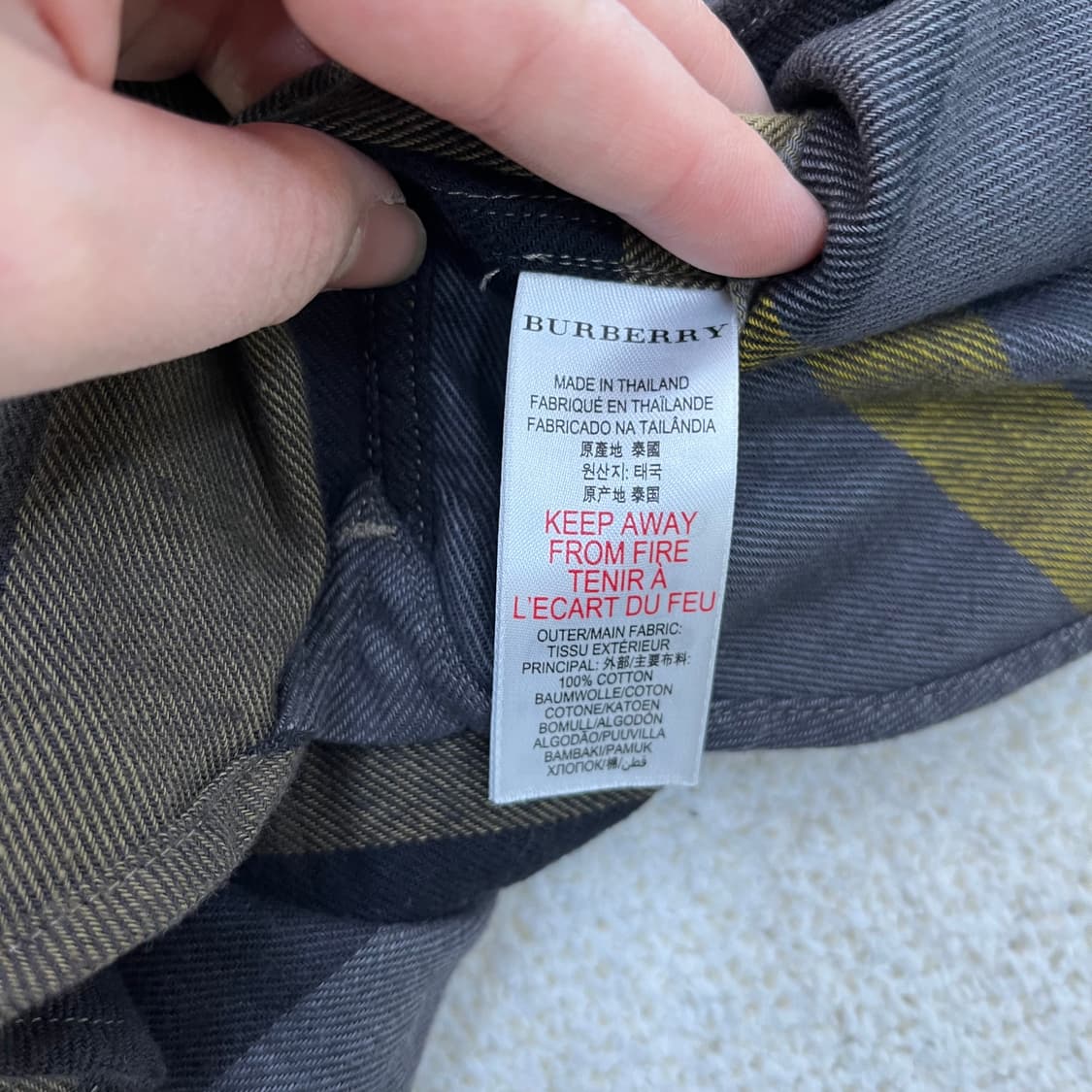 6Y 버버리 키즈 체크 셔츠 남방 0310M 상품이미지3