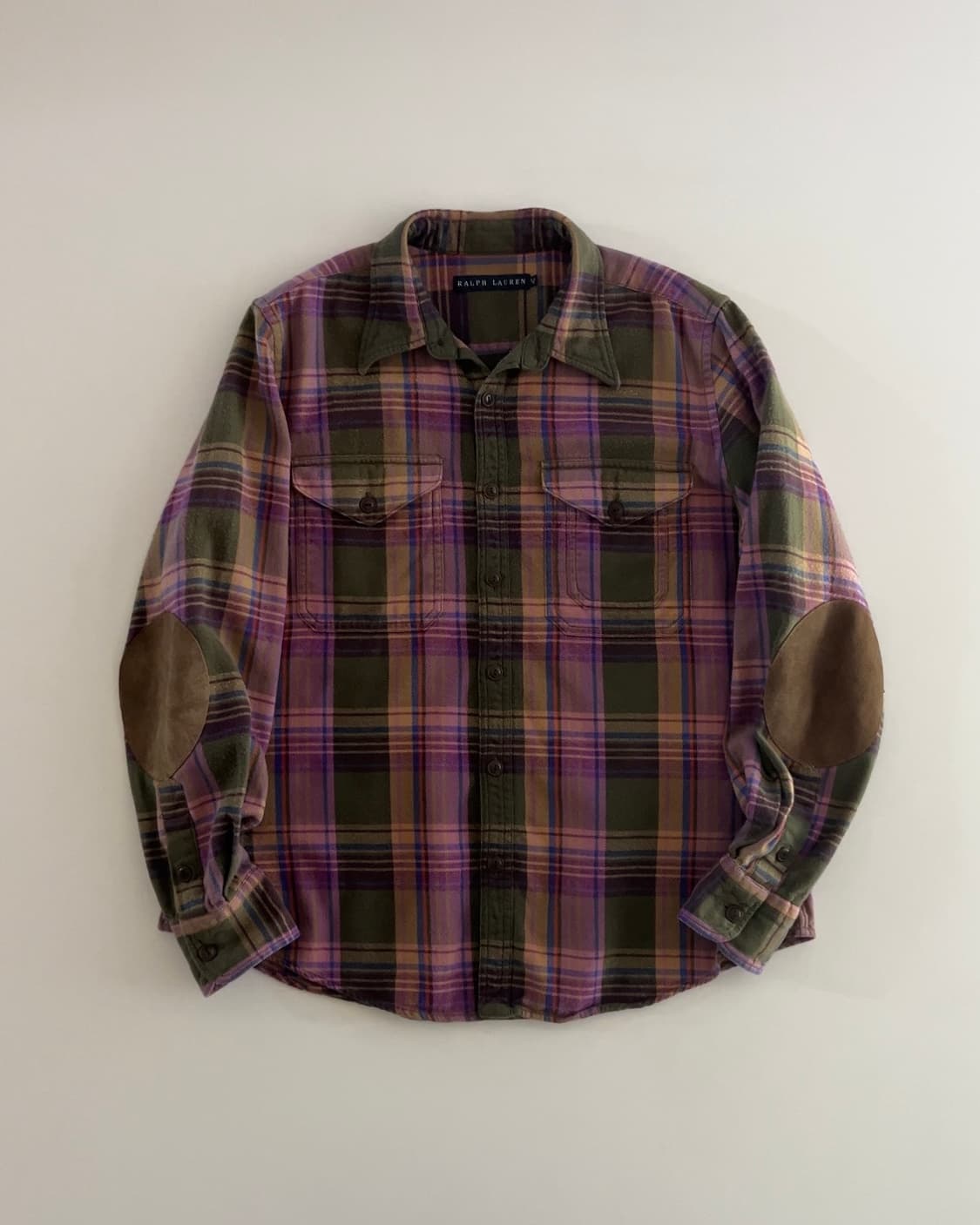 폴로 랄프로렌 엘보우패치 플란넬 체크셔츠 5 상품이미지1