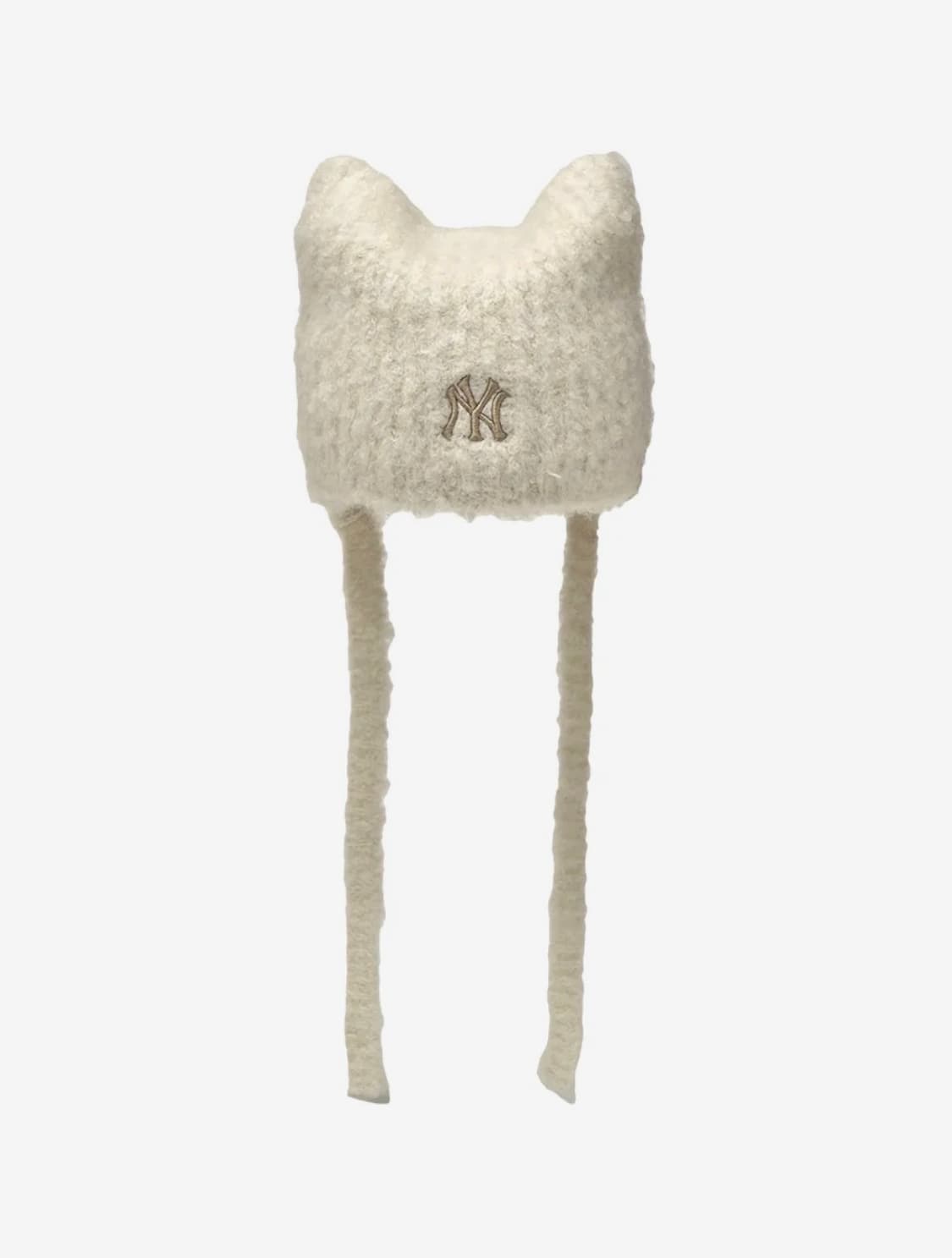 MLB 엠엘비 미야옹 비니 이어플랩 아이보리 상품이미지1