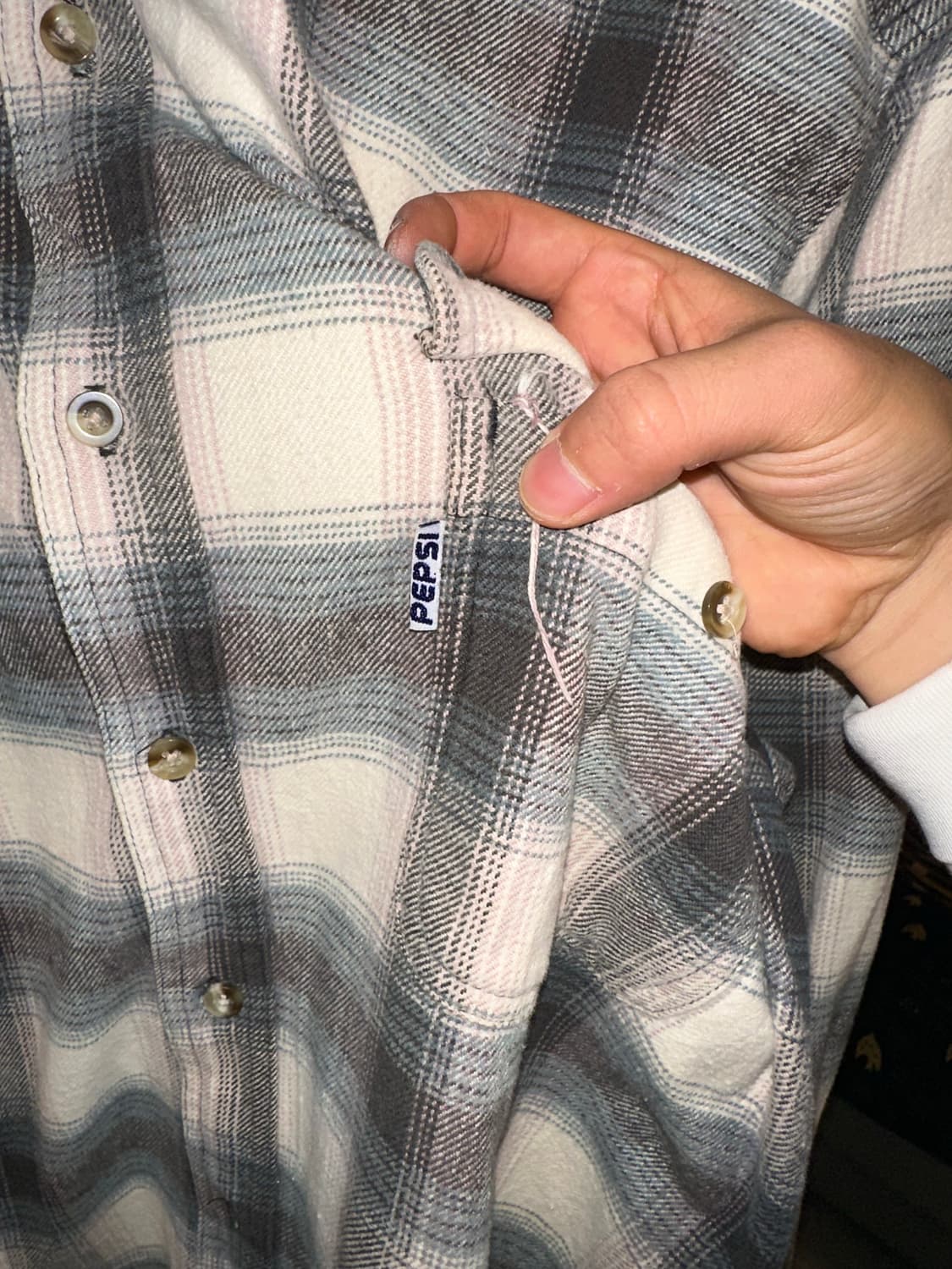 90’s Pepsi check pattern flannel shirt 상품이미지6