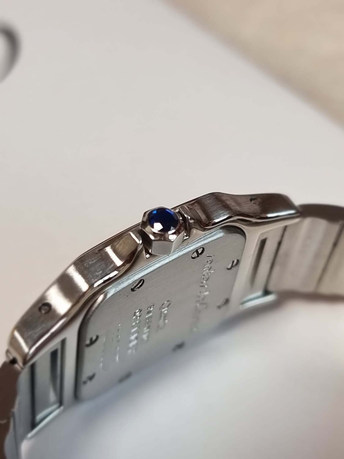 까르띠에 산토스 갈베 18K 쿼츠 로만다이얼 스몰 여성시계 90년대 상품이미지4