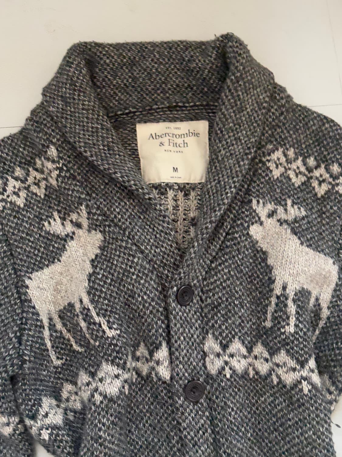 • Abercrombie Grey Nordic Cardigan 상품이미지2