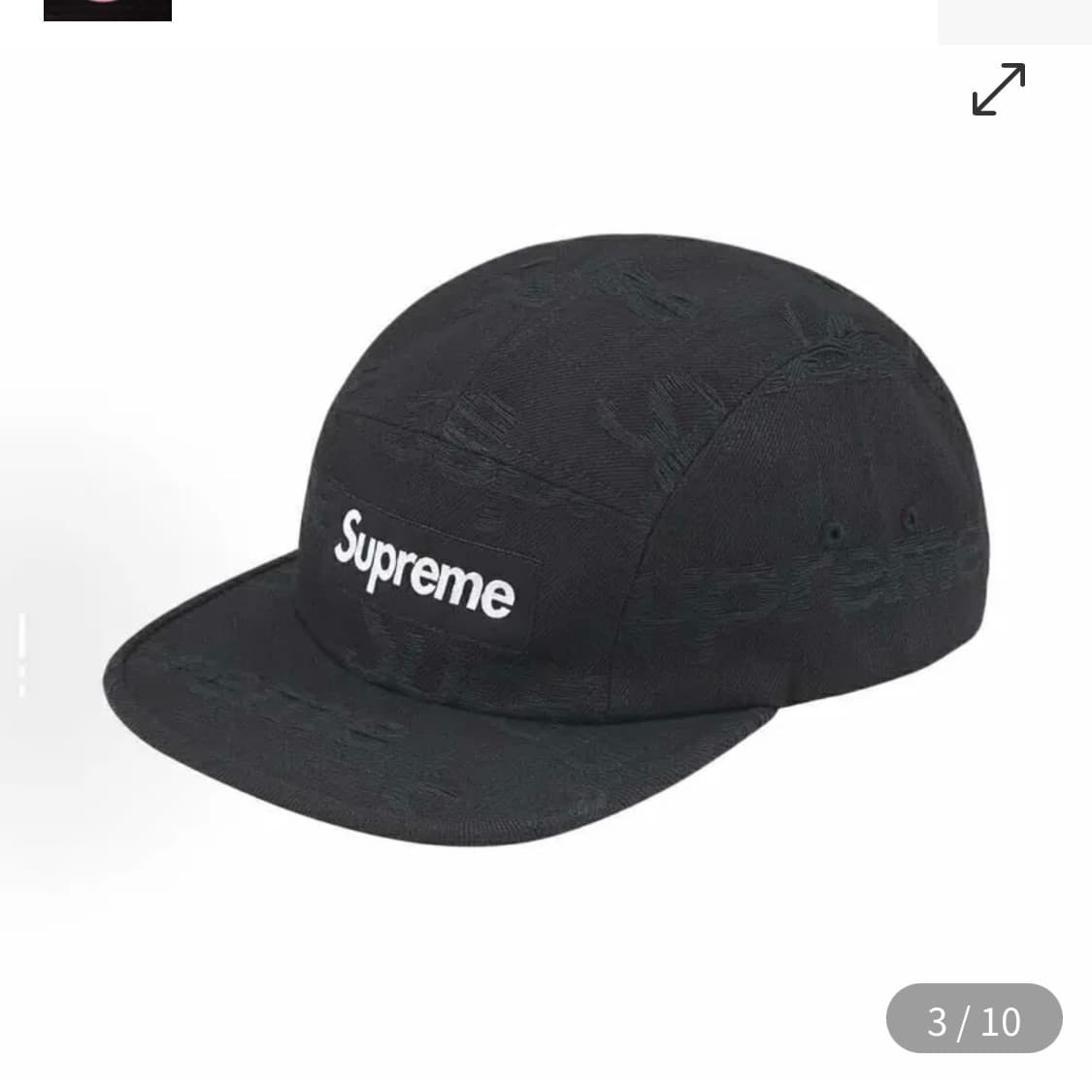 supreme 슈프림 자카드 로거 데님 캠프 캡 상품이미지1
