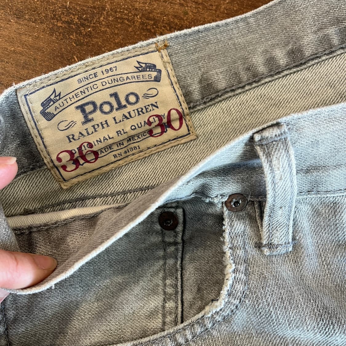 Polo 애쉬그레이 데님팬츠 상품이미지5