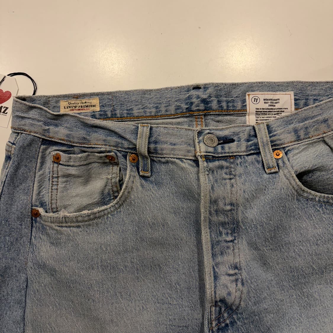 [32] 리바이스 x 올리언스 스토어 501 투톤 데님 팬츠 D403 상품이미지3