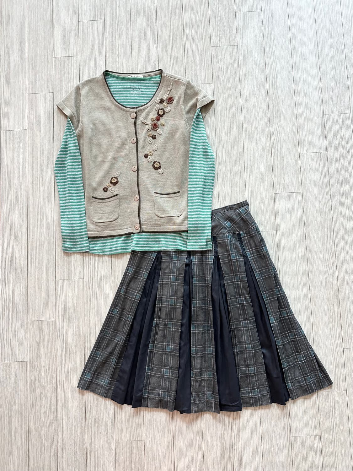 jpn 하구미 스즈코 히피 모리걸 레이어드 코디세트 상품이미지1