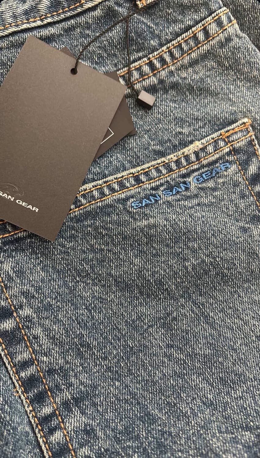 산산기어 워싱 데님 팬츠 상품이미지3