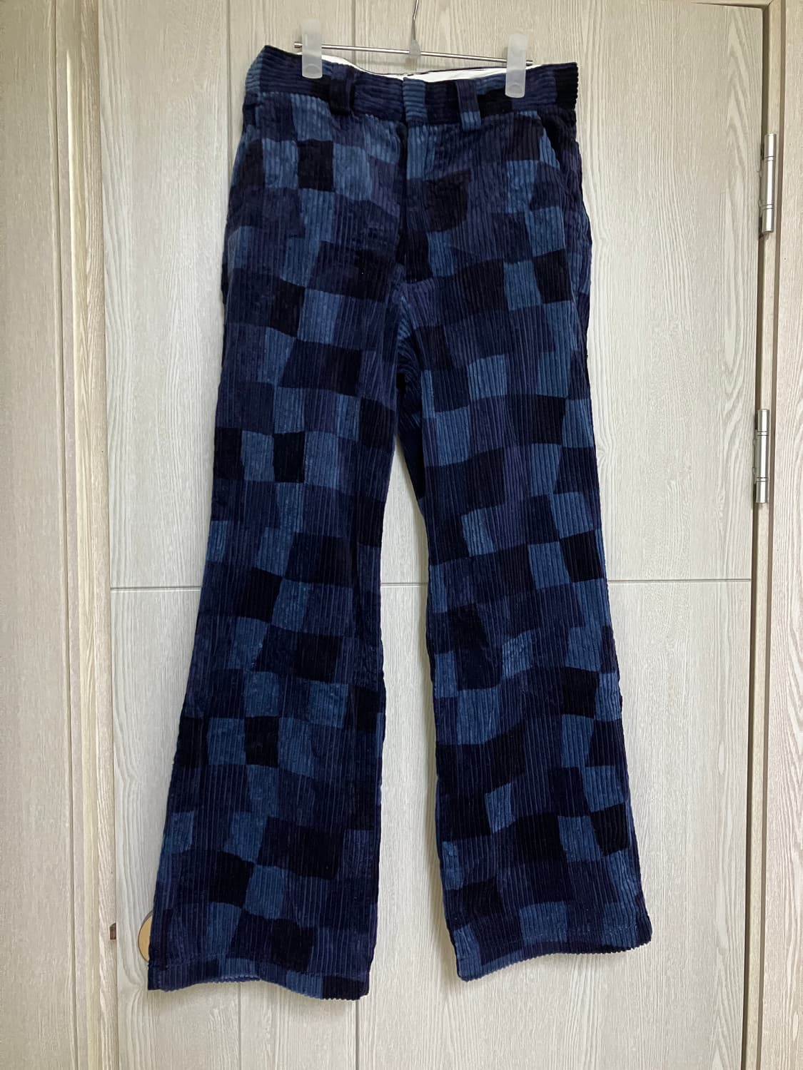 스투시 코듀로이 체커보드 팬츠 네이비 상품이미지1