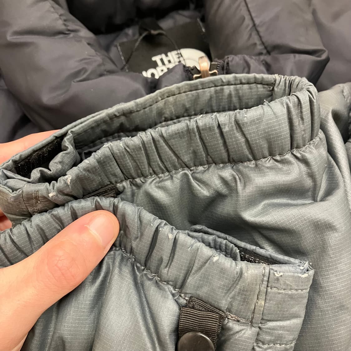 N39 노스페이스 구형 눕시 패딩 700 검회 그레이 방글라데시 상품이미지9