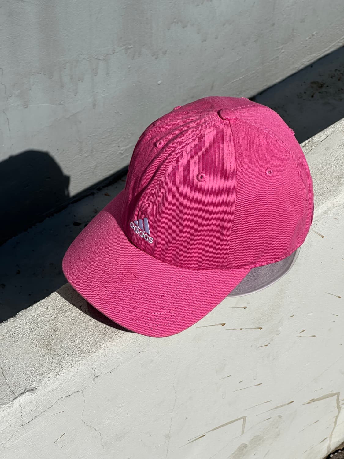 (새상품) [M-L] 아디다스 로고 핑크 볼캡 모자 상품이미지2