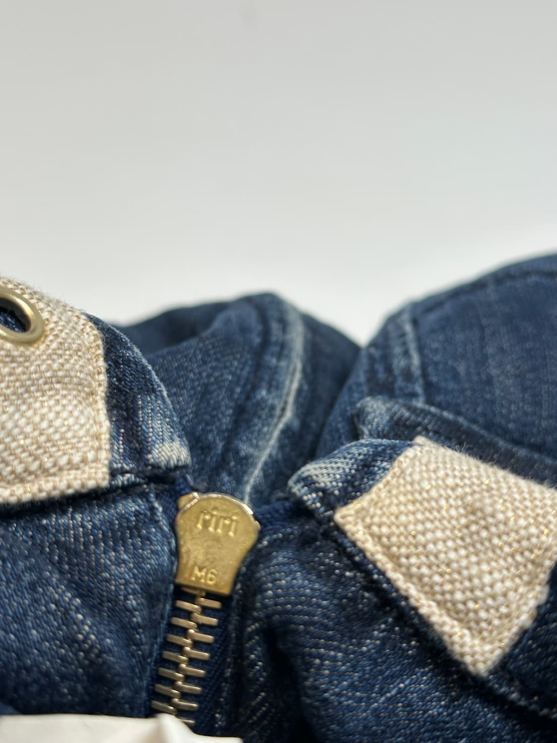 ST.JOHN 세인트존 아일렛 데님 자켓(s)riri지퍼 상품이미지5