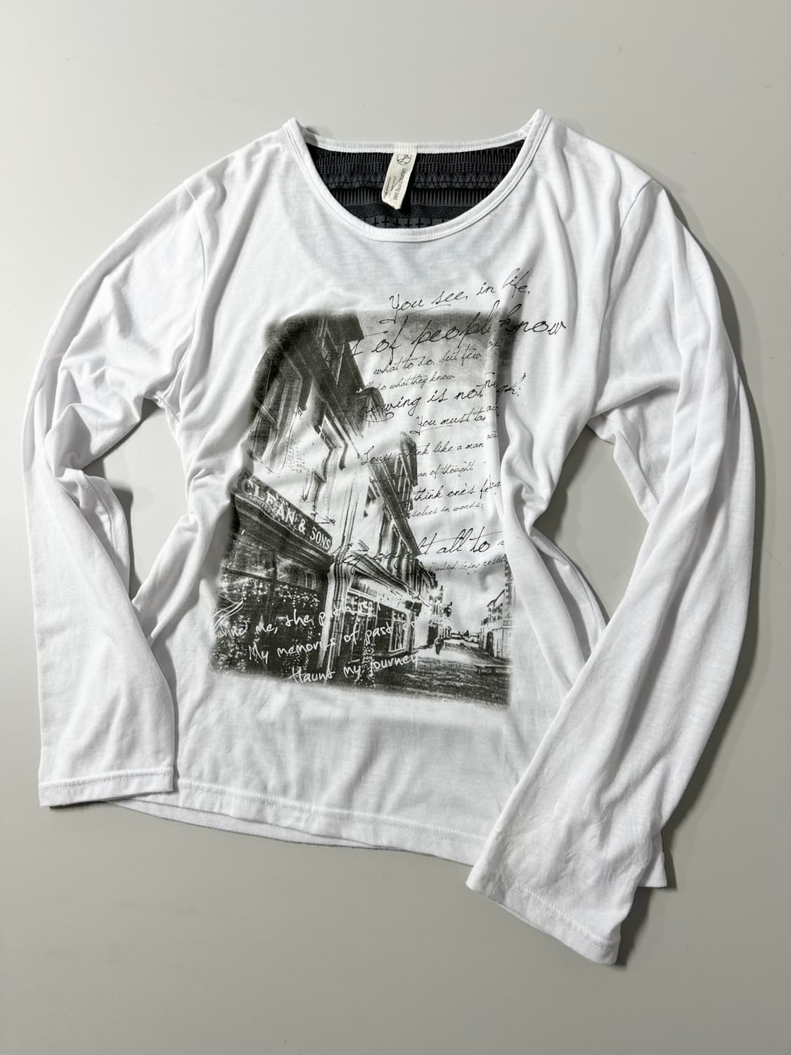 펑크 그래픽 롱슬리브 티 상품이미지8