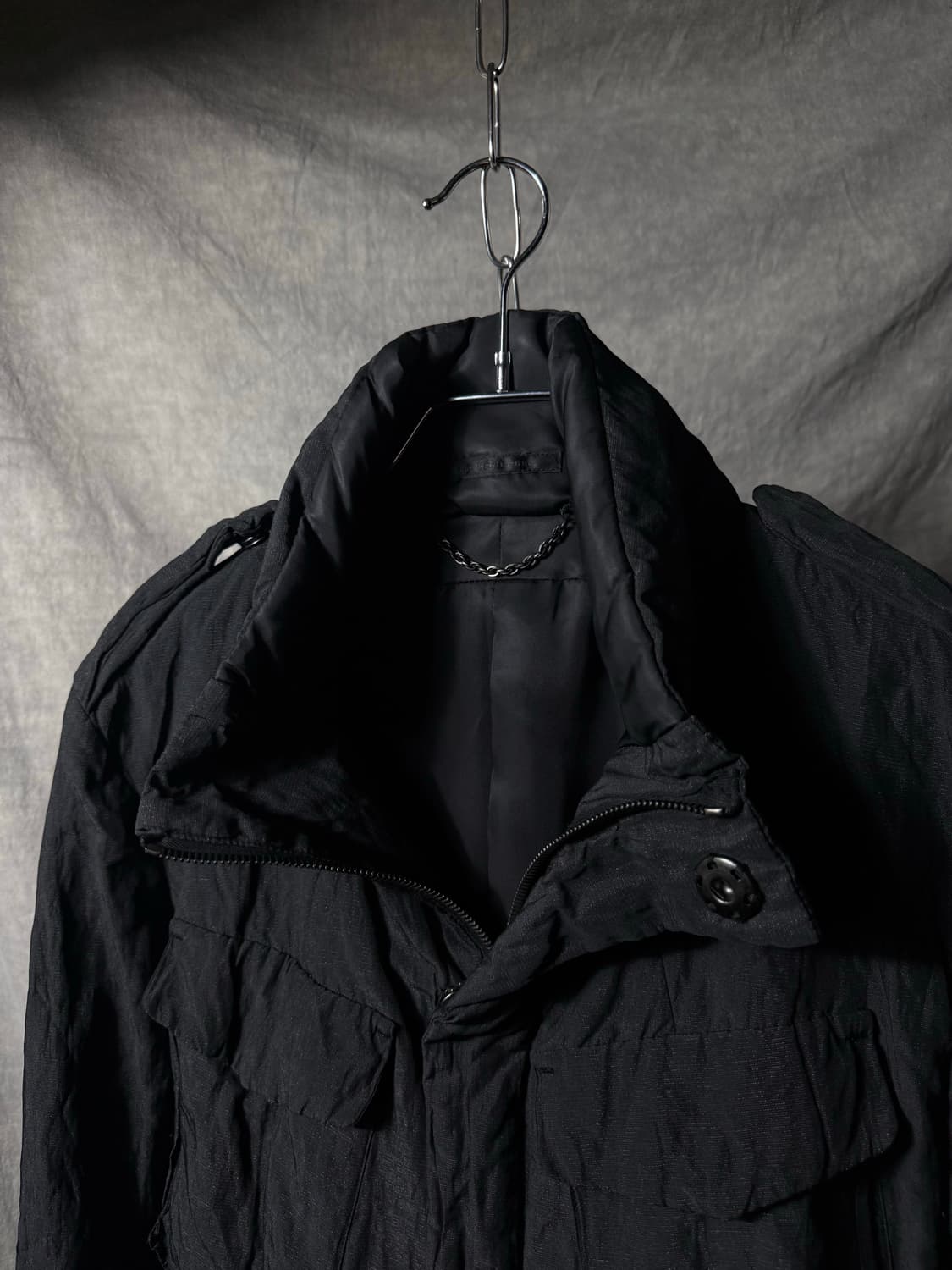 THE VIRIDI-ANNE Crinkled Field Jacket    상품이미지3