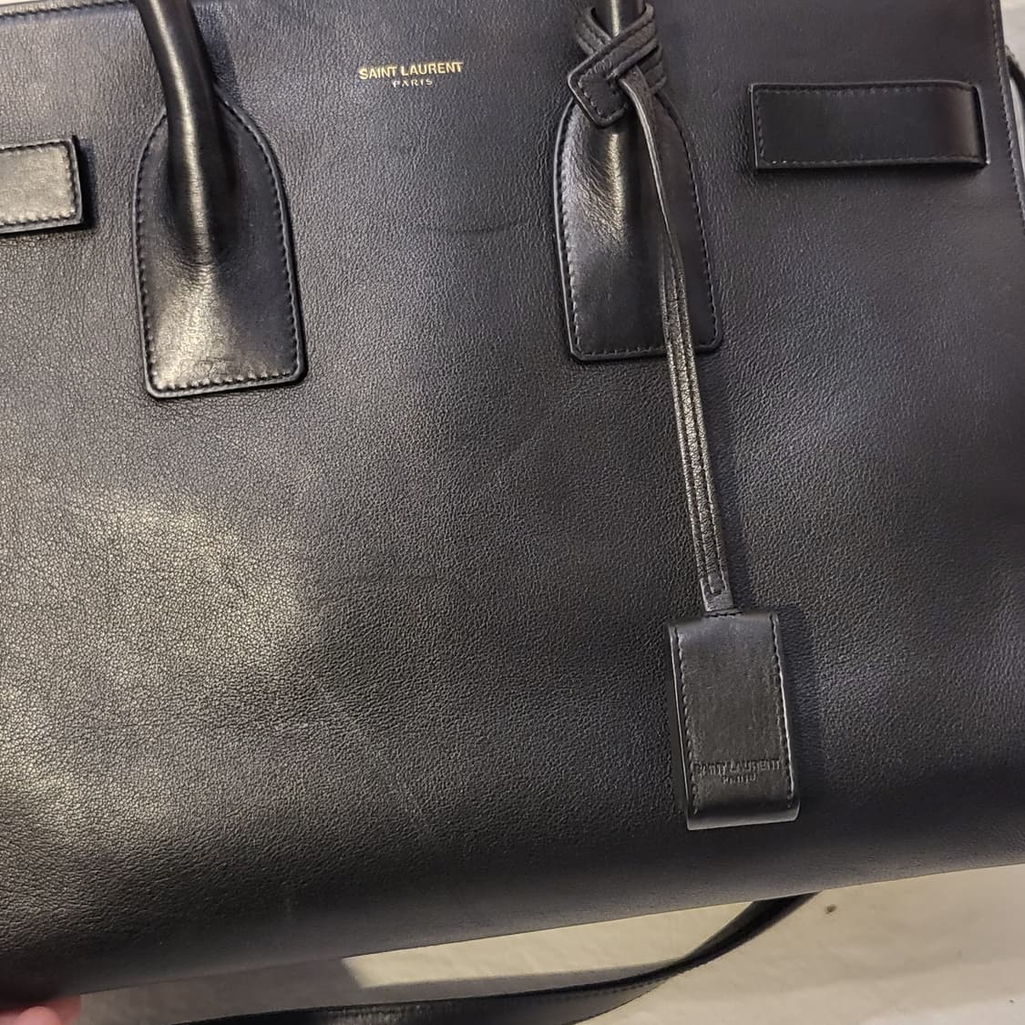 생로랑 삭 드쥬르 스몰 레더 토트백 크로스백 가방 상품이미지10