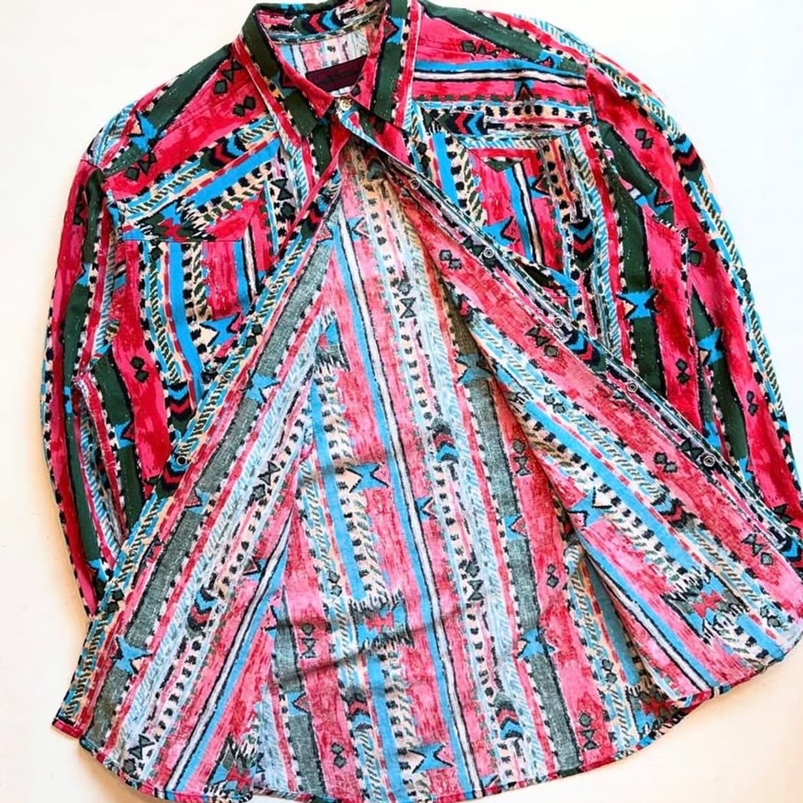 90년대 쉬피 에스닉 패턴 셔츠 상품이미지4