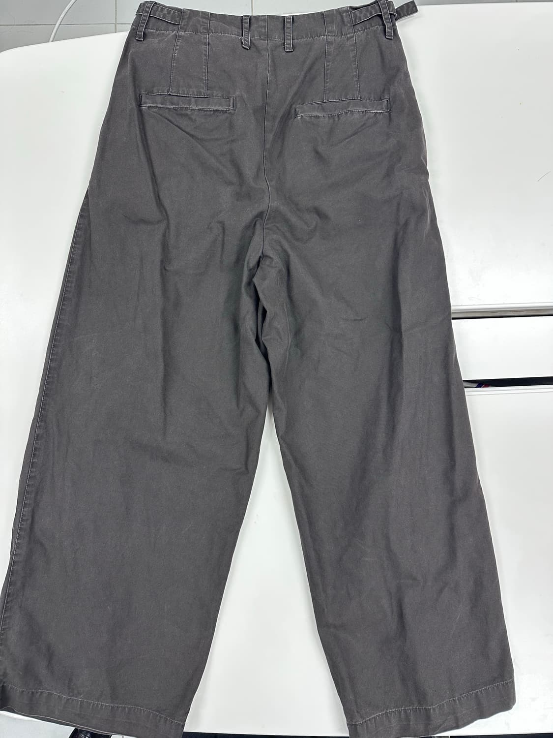 [3] 해칭룸 와이드 trousers dyed purple brown 상품이미지3