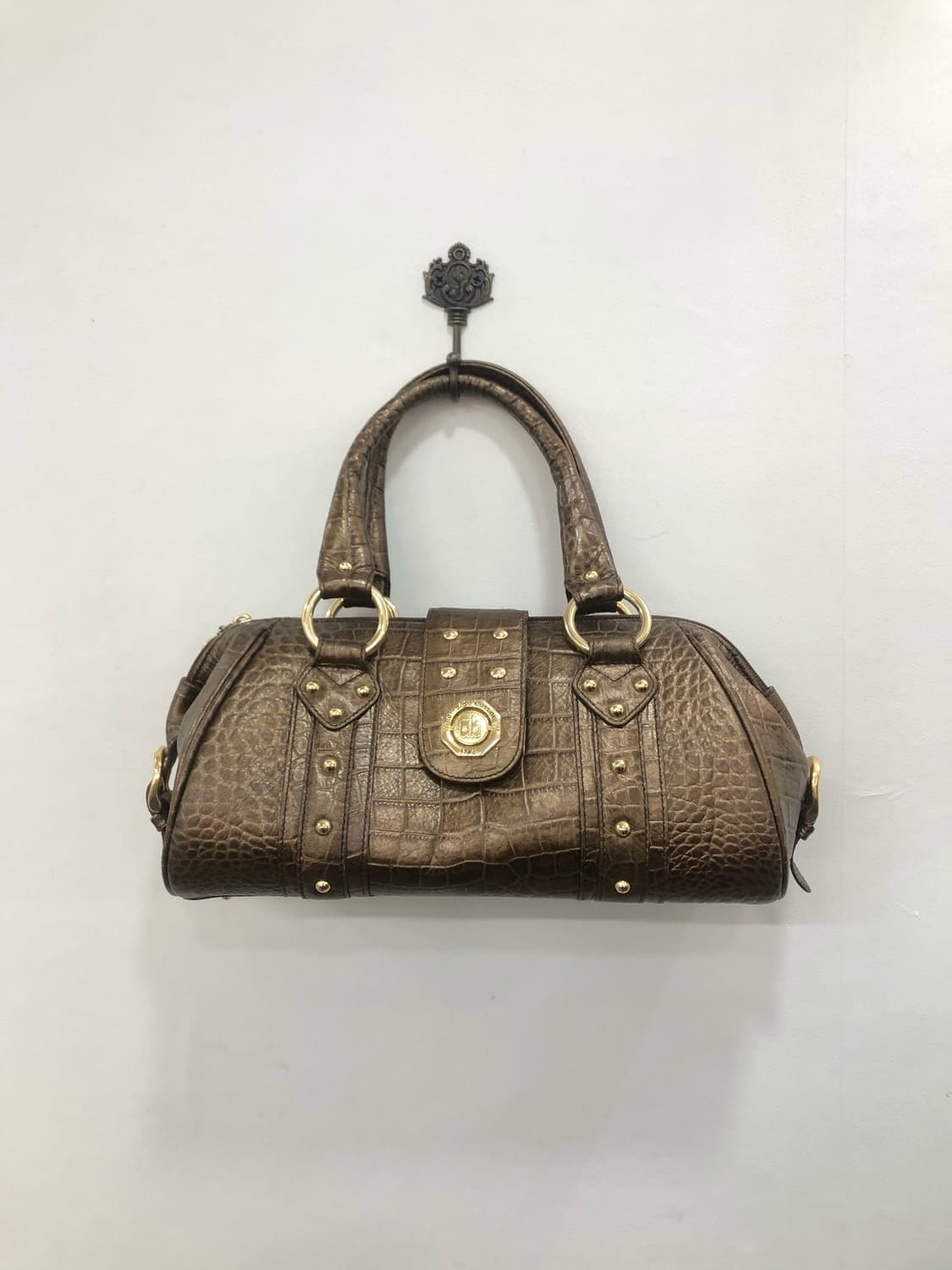 ARNALDO BASSINI brown python tote bag  상품이미지3