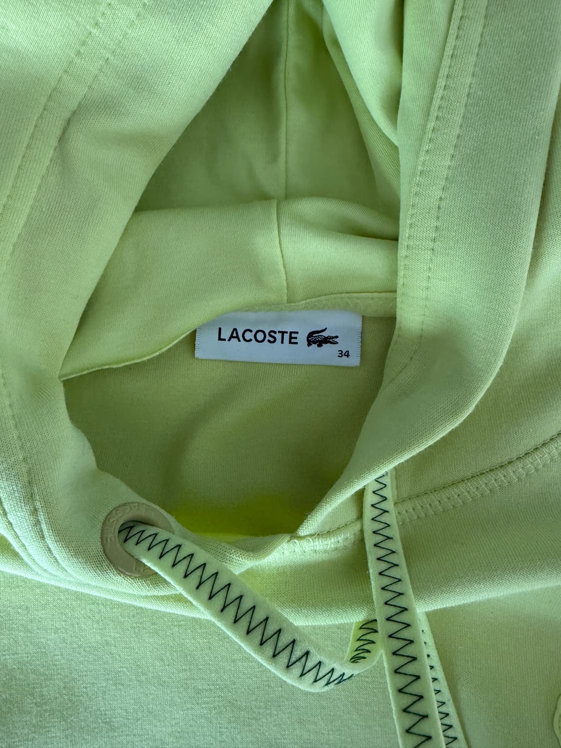 라코스테(LACOSTE) 네온 크롭 후드 상품이미지7