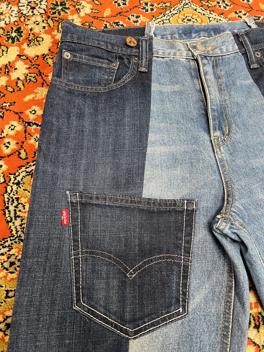 [33] LEVIS 리바이스 패치워크 커스텀 데님팬츠 상품이미지3