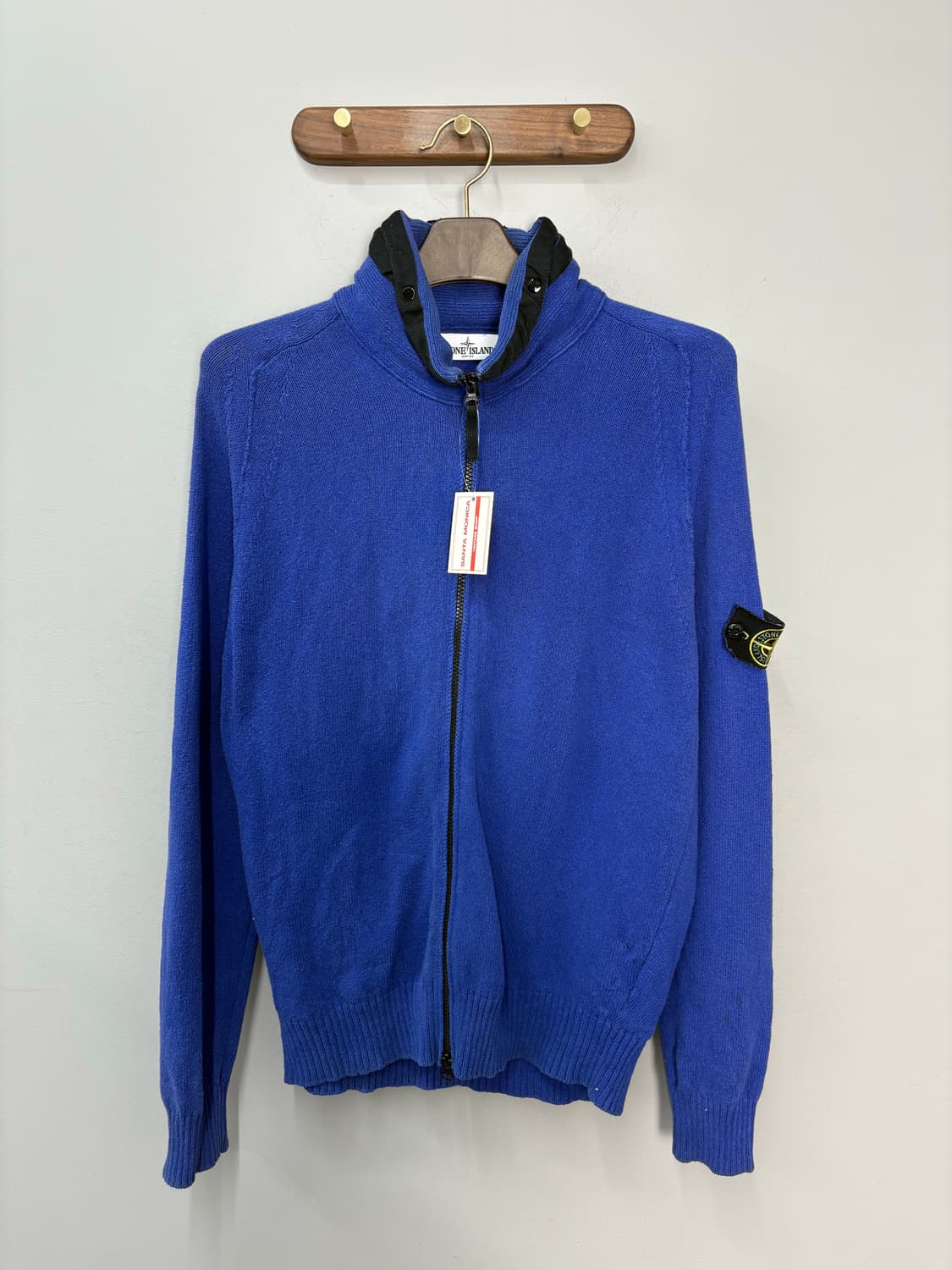 스톤아일랜드 나일론 후드 니트집업 A3376 상품이미지2