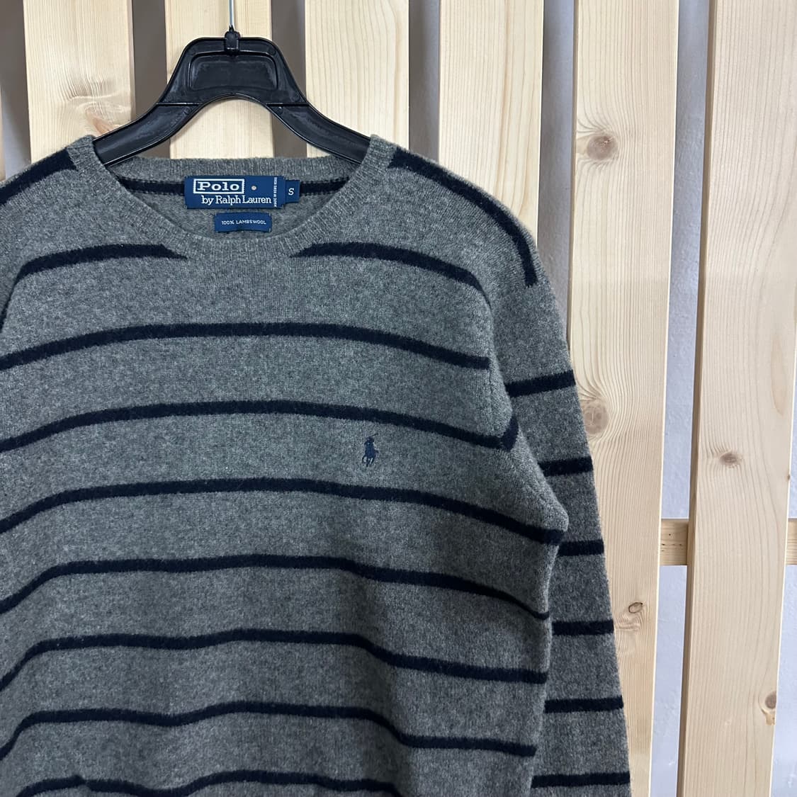 (S) 폴로 랄프로렌 그레이 스트라이프 니트 상품이미지4