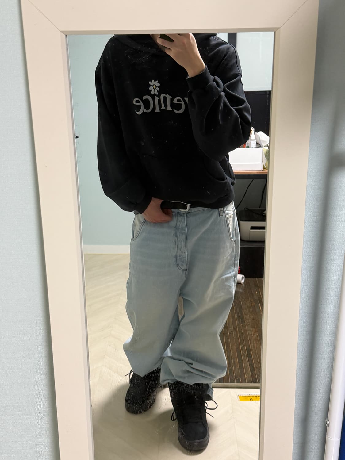 아미 배기핏 유즈드 블루 (32새상품) 상품이미지4