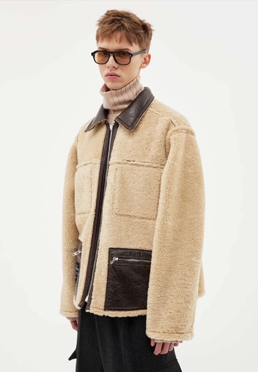 앤더슨벨 리얼 시어링 트러커 자켓 상품이미지2