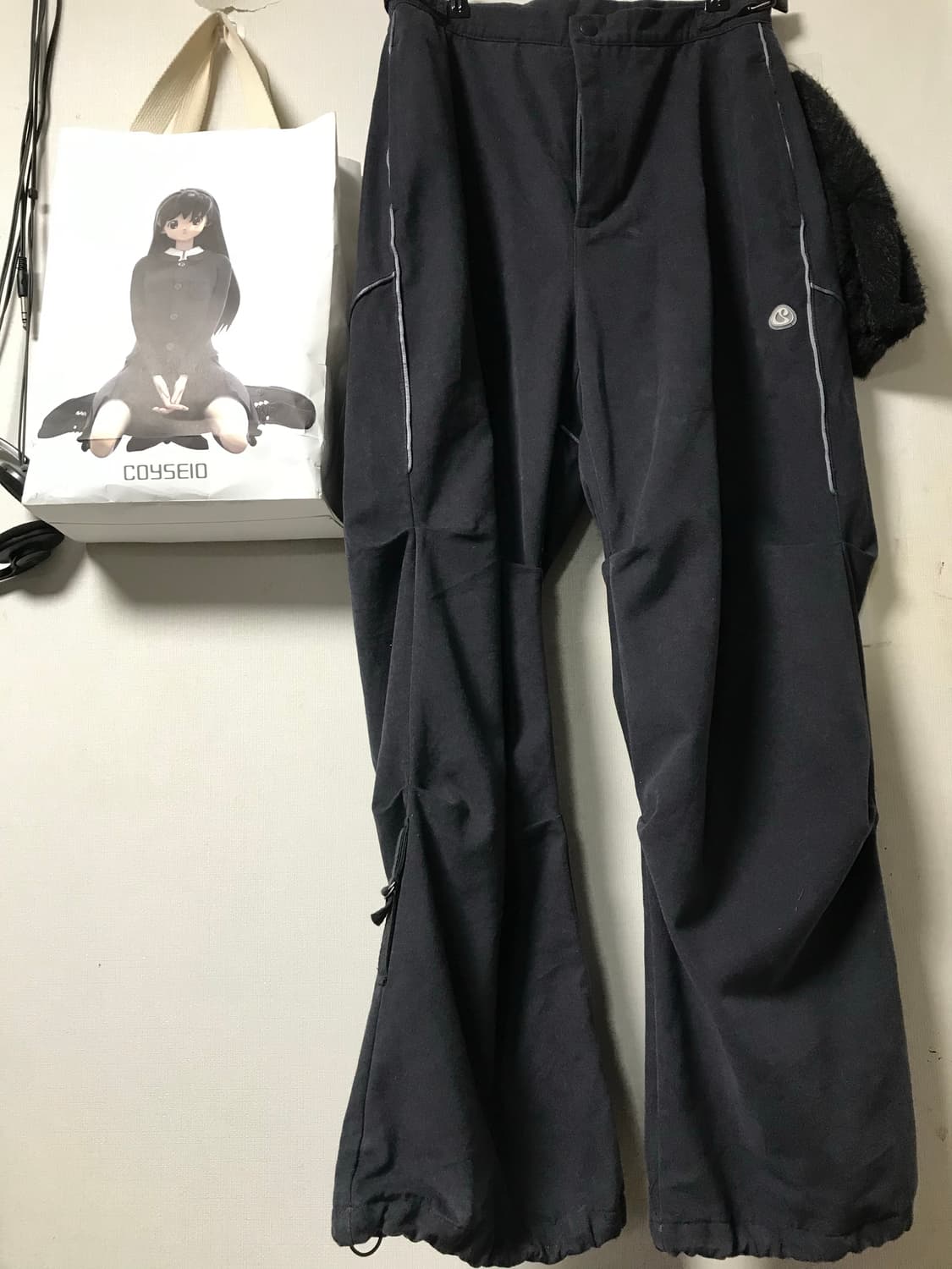 코이세이오 소프트 스트랩 라인팬츠 네이비 상품이미지2