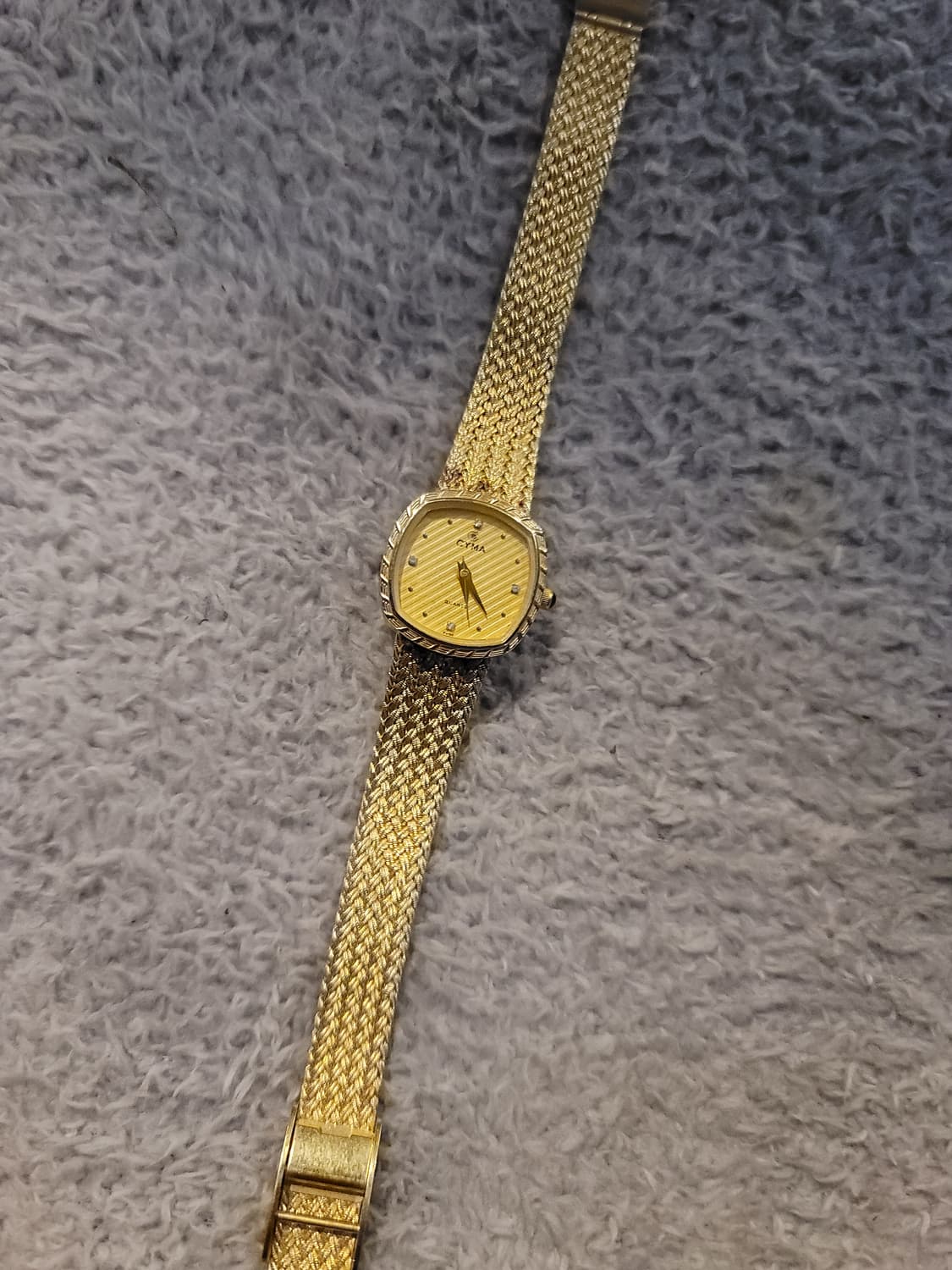 CYMA / KLAEUSE 금장 시계 2개 세트 일괄판매 상품이미지3