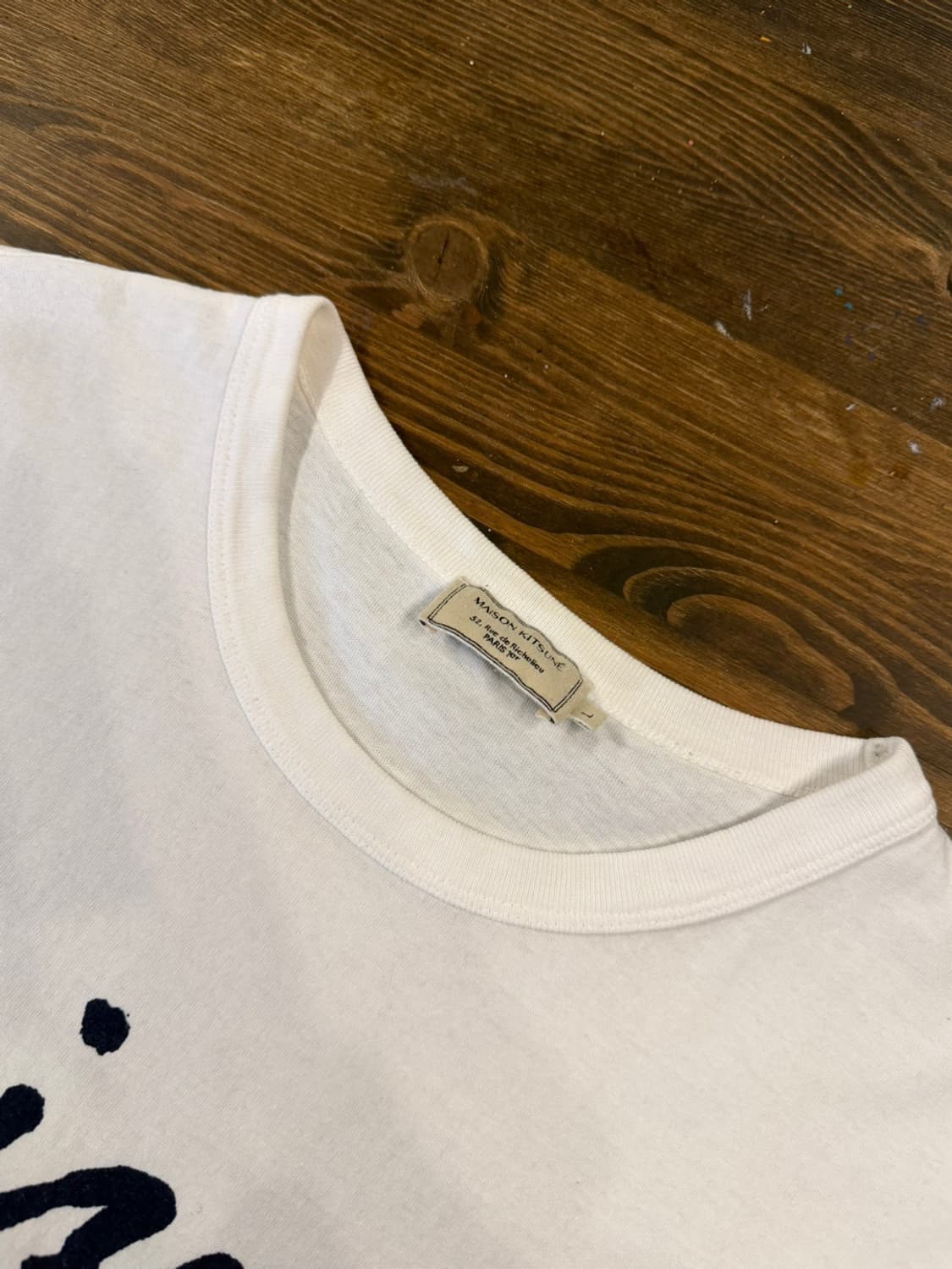 메종키츠네 레터링 티셔츠 100 상품이미지5