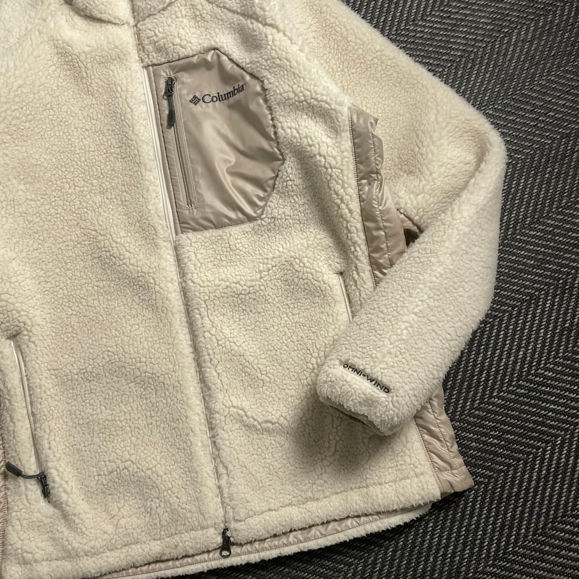컬럼비아 USA 플리스 자켓 아리보리 y 4684 상품이미지3
