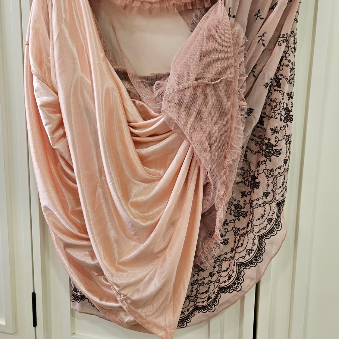 엑시즈 팜 (axes femme) 레이스 자수 뷔스티에 원피스 상품이미지7