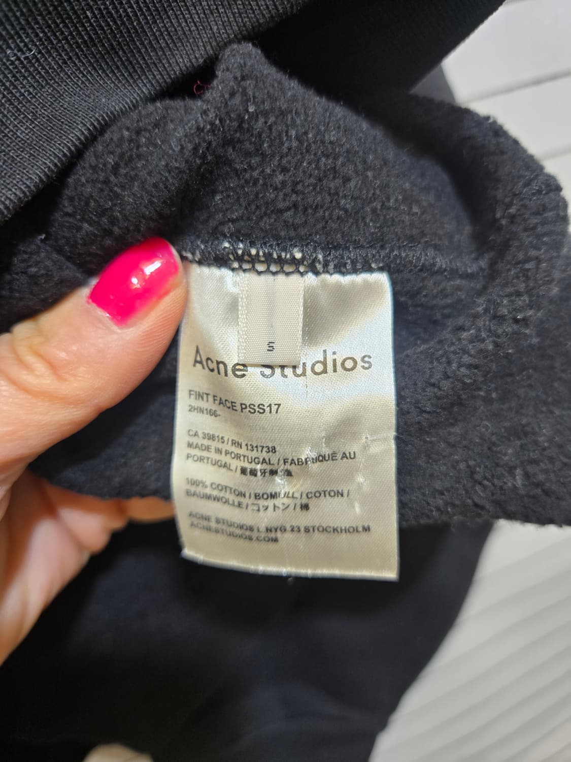 아크네스튜디오 핀트페이스 오버핏 맨투맨 상품이미지7