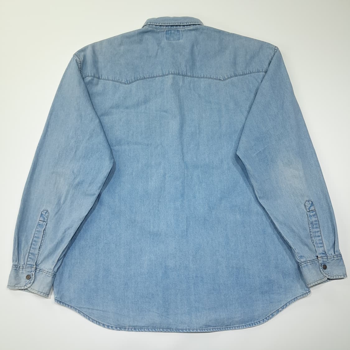 CL700 2XL 리바이스 90s 오렌지탭 웨스턴 연청 데님 셔츠 상품이미지8