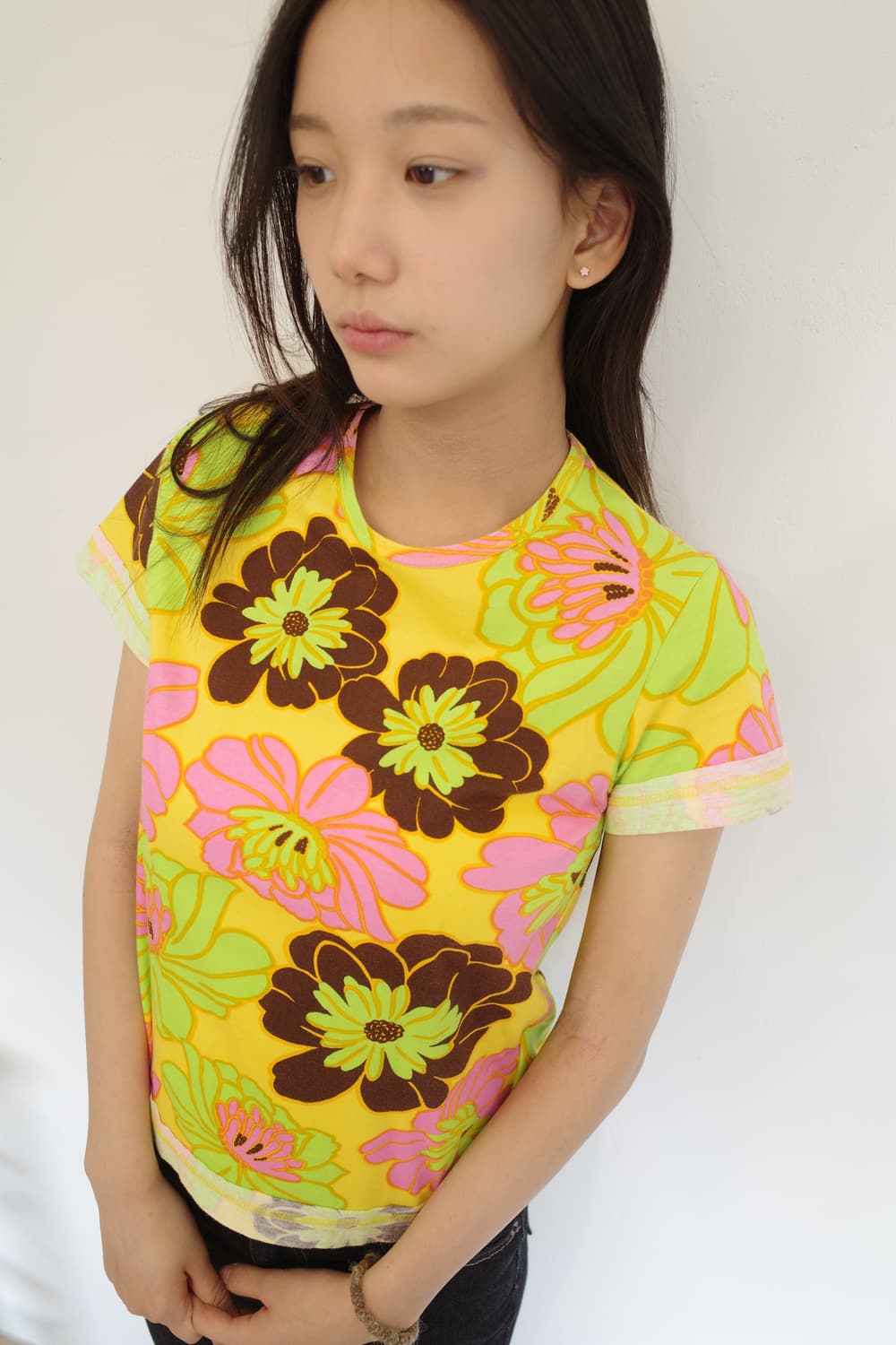 Comme des Garcons Yellow Flower T-Shirt 상품이미지4