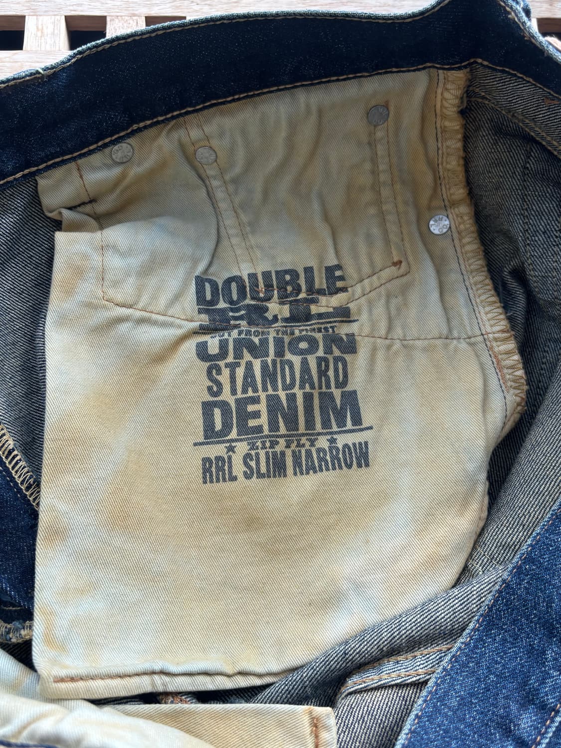 RRL 슬림 내로우 데님 진 34x32 상품이미지9