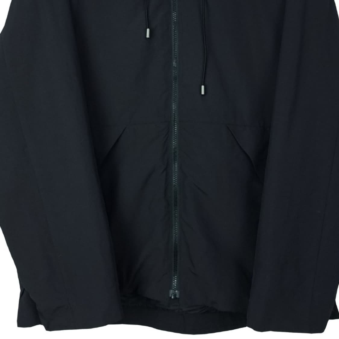 [니코앤드] 안감 내피 탈부착 오버사이즈 후드 자켓 블랙 M17938 상품이미지5