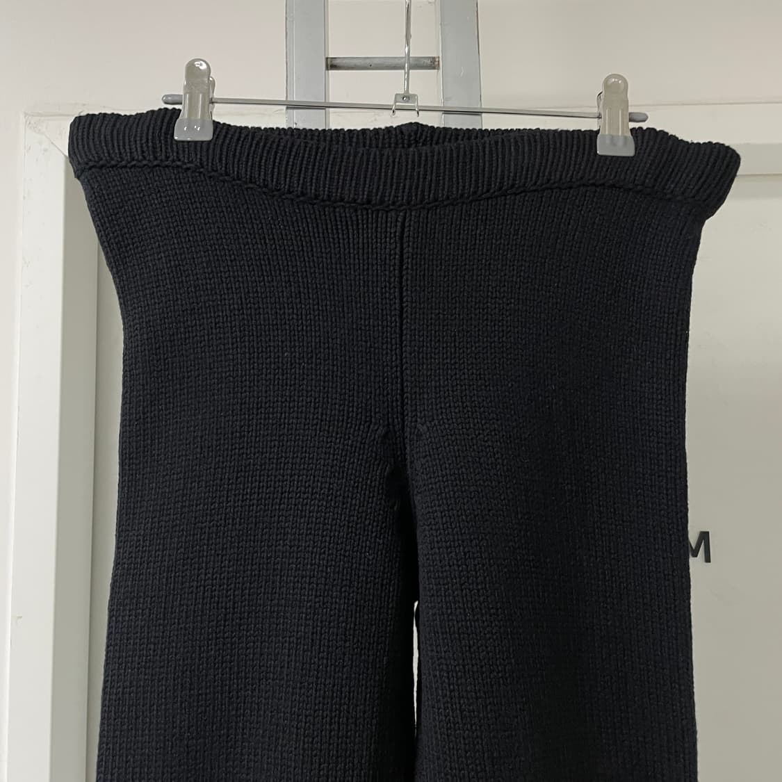 몽클레어 니트 팬츠 블랙 M(W) 상품이미지2