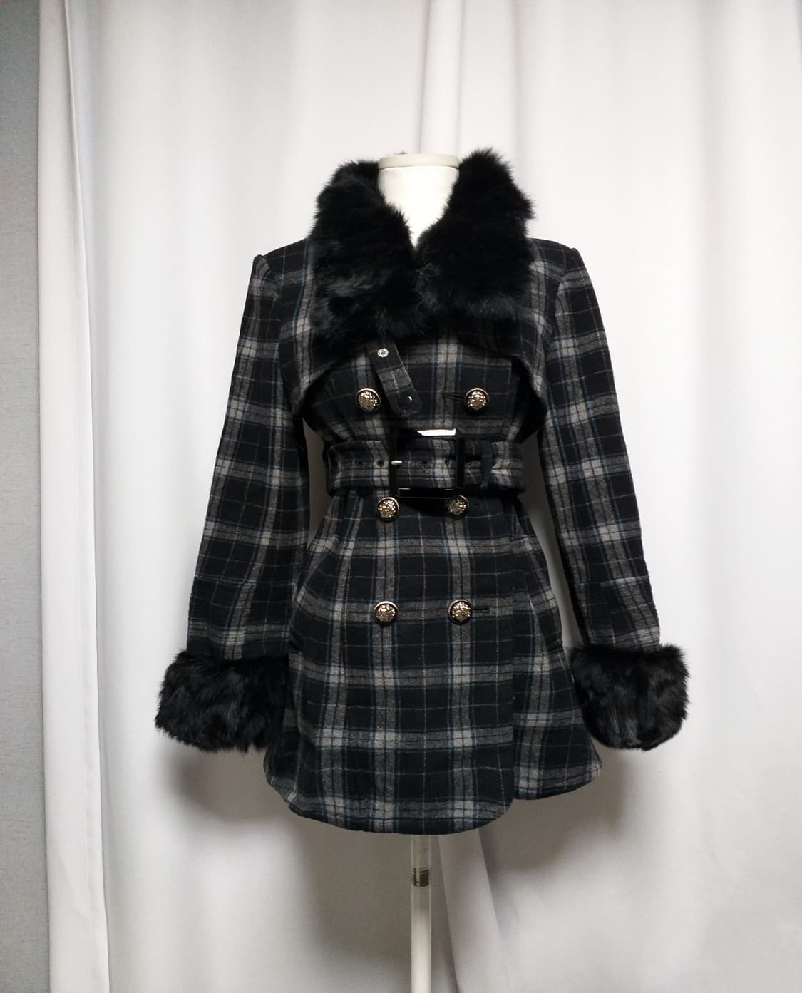 빈티지 코트 오네갸루 히메로맨틱 긱시크 공겜여주 헤이세이 y2k자켓 펑크 상품이미지1