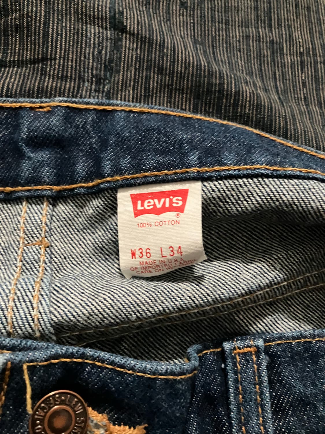 🇺🇸 90s USA 빈티지 리바이스 517 부츠컷 데님 팬츠 상품이미지6