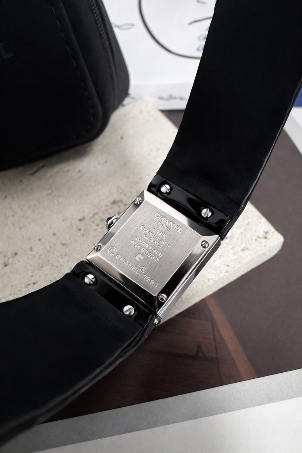 정품 샤넬 여자 다이아몬드 가죽 시계 신품 민트급 상품이미지2