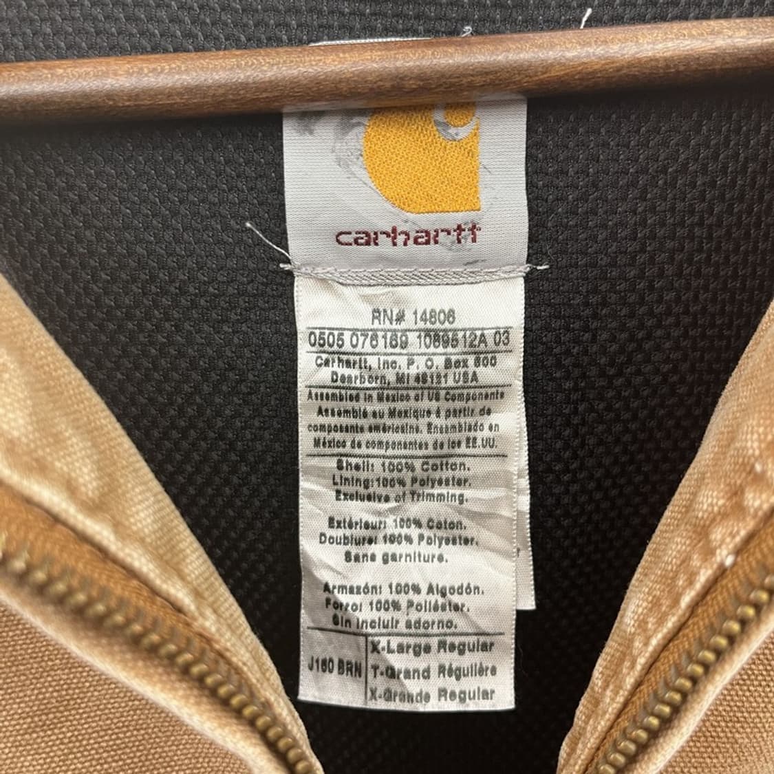 칼하트 디트로이트 J130 덕 액티브 워크 자켓 XL C10910 상품이미지5
