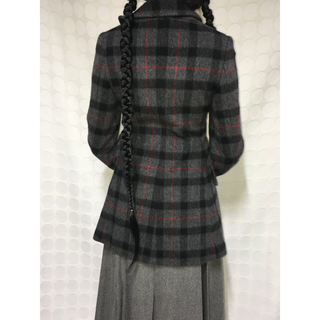 Vivienne westwood 체크 울 코트 상품이미지3