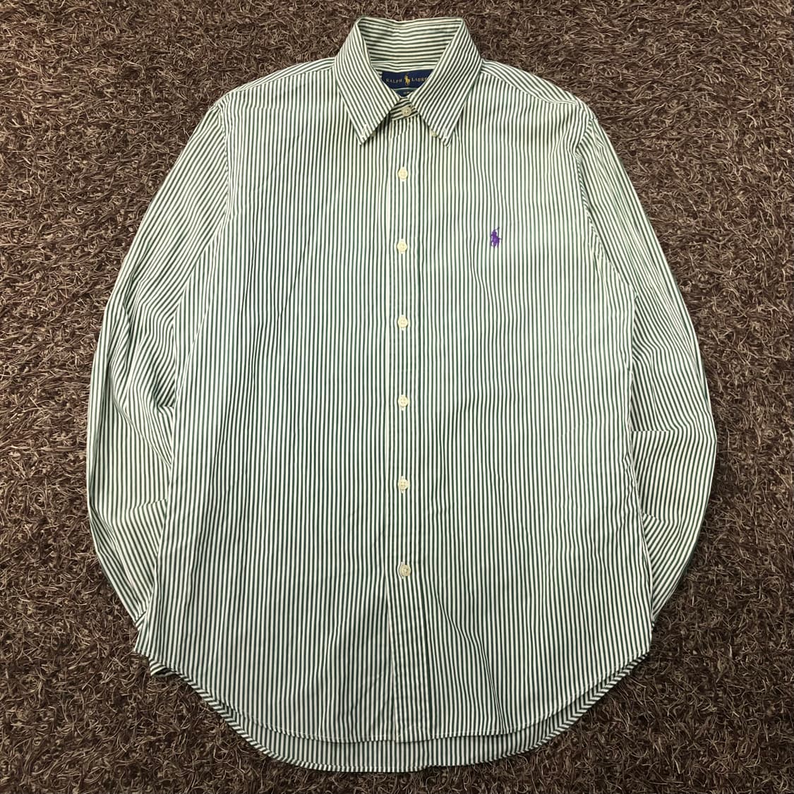 폴로 랄프로렌 스트라이프 그린 셔츠 상품이미지1
