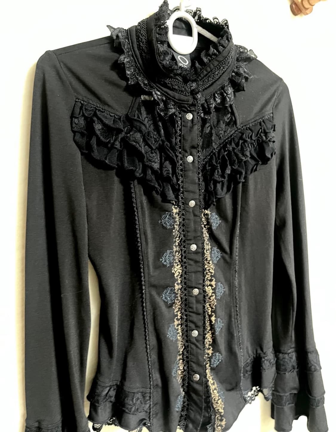 오즈온 ozz on 롱슬리브 블라우스 로맨틱 고스 고딕 상품이미지3