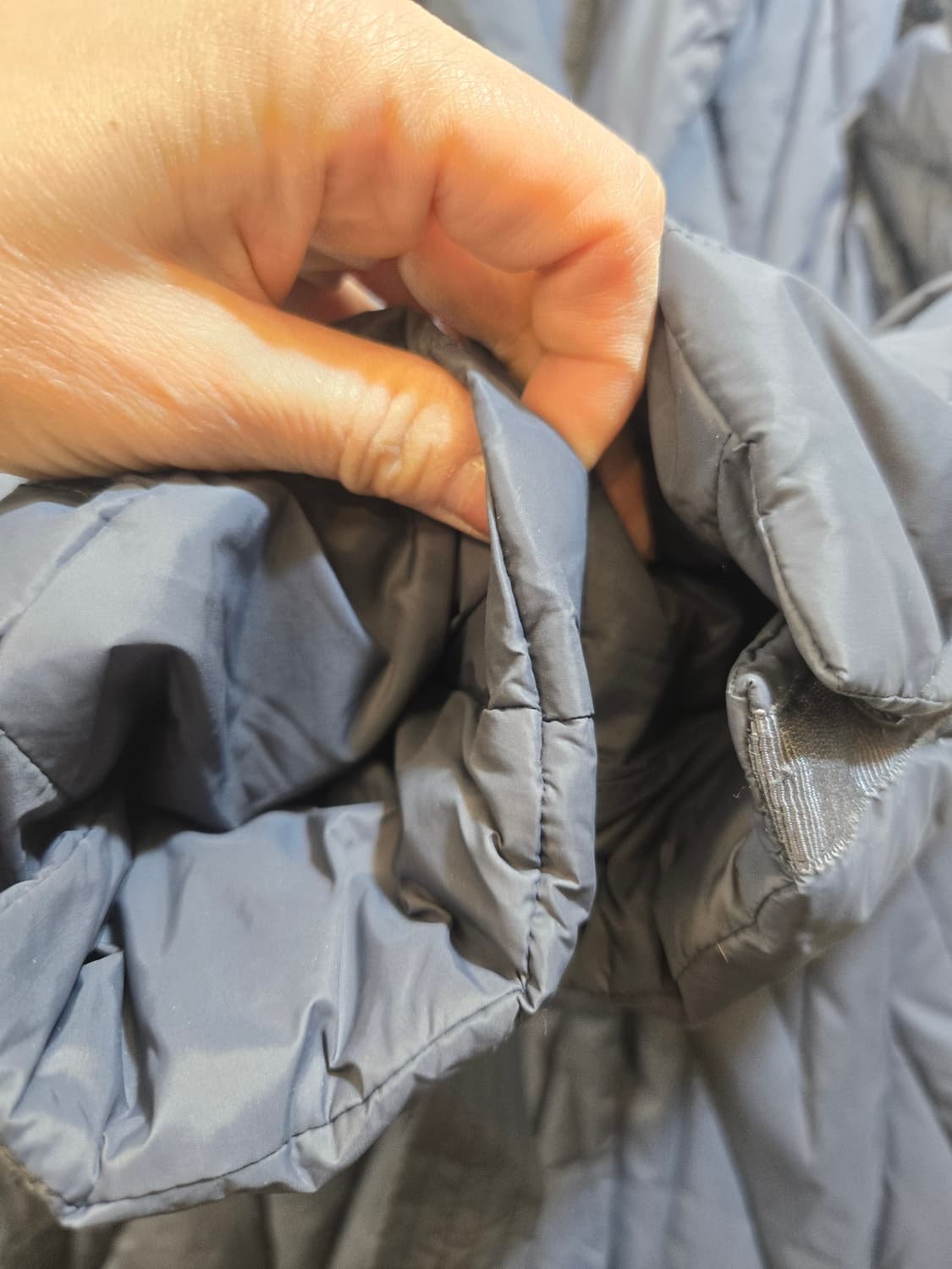 퀼팅 롱 패딩 코트 허리 벨트양면 상품이미지3