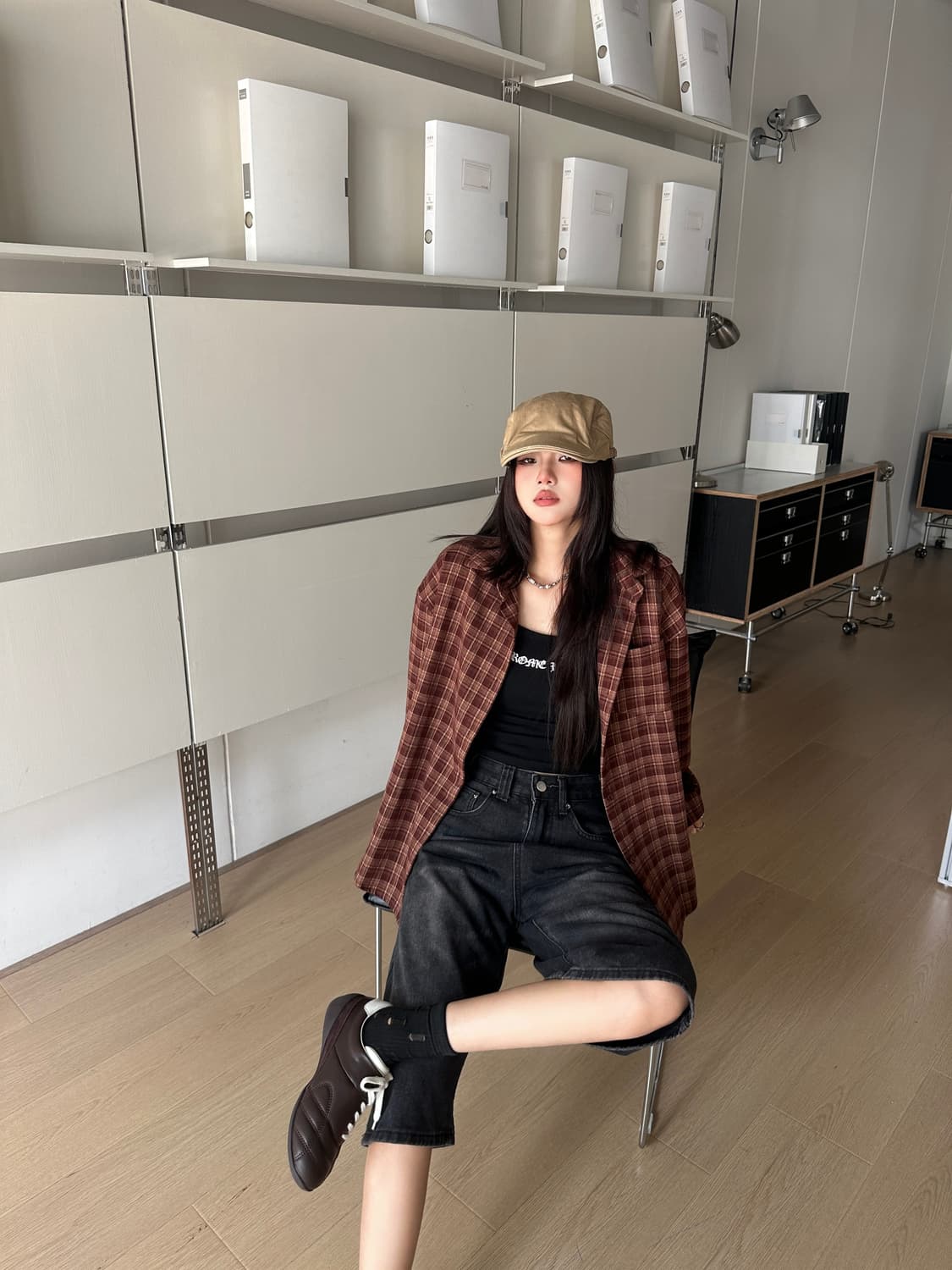 레트로 천연가죽  캐쥬얼화 (2color) 상품이미지9