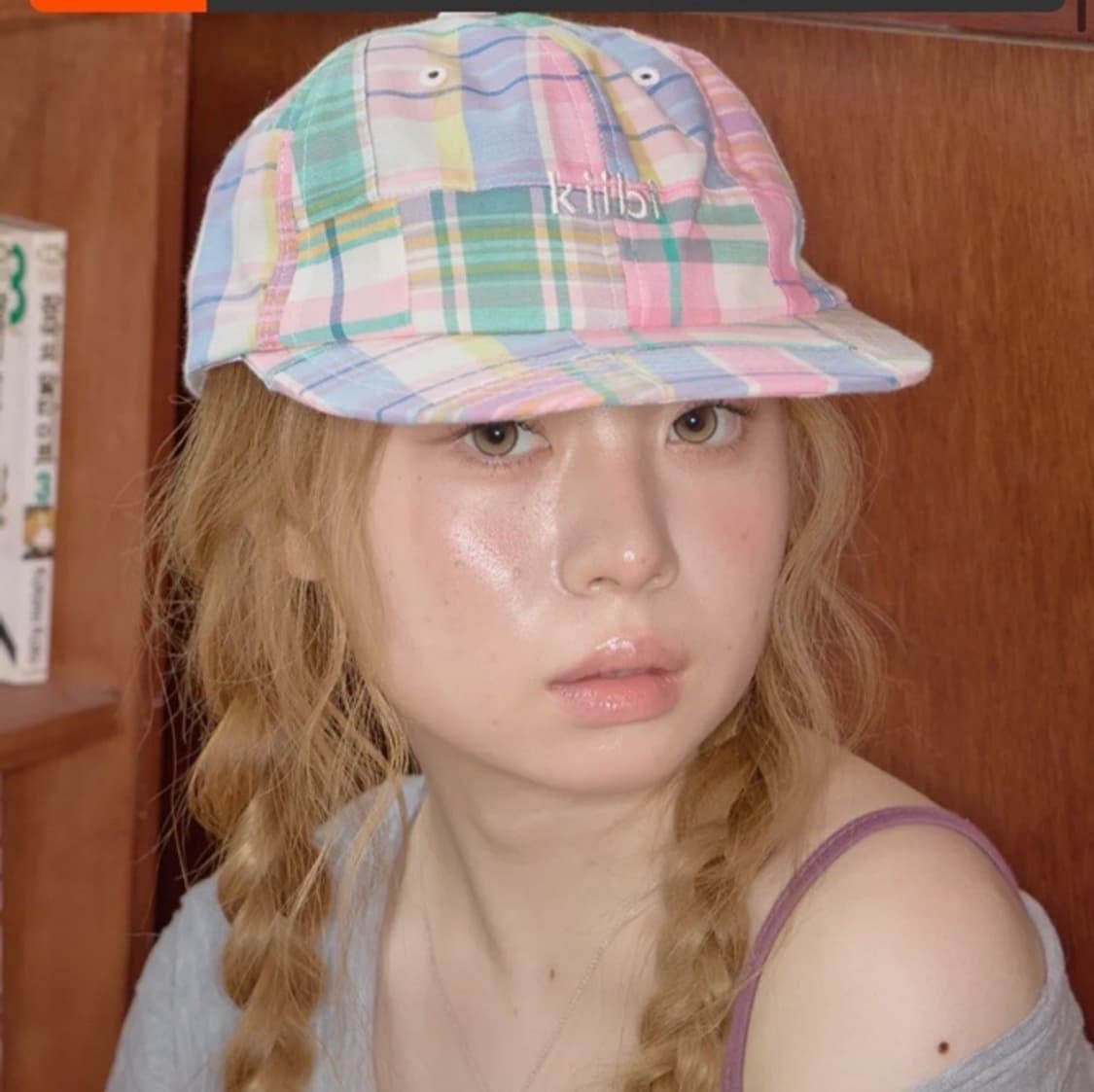 Kiibi vintage patchwork cap pink 상품이미지2
